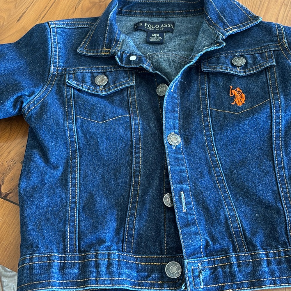 US Polo ‎ Assn. kids jean jacket Size5
